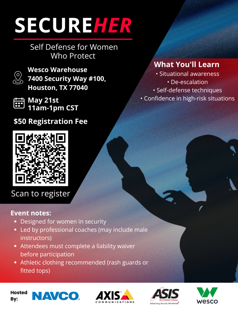 Women in Security Self Defense Flyer
